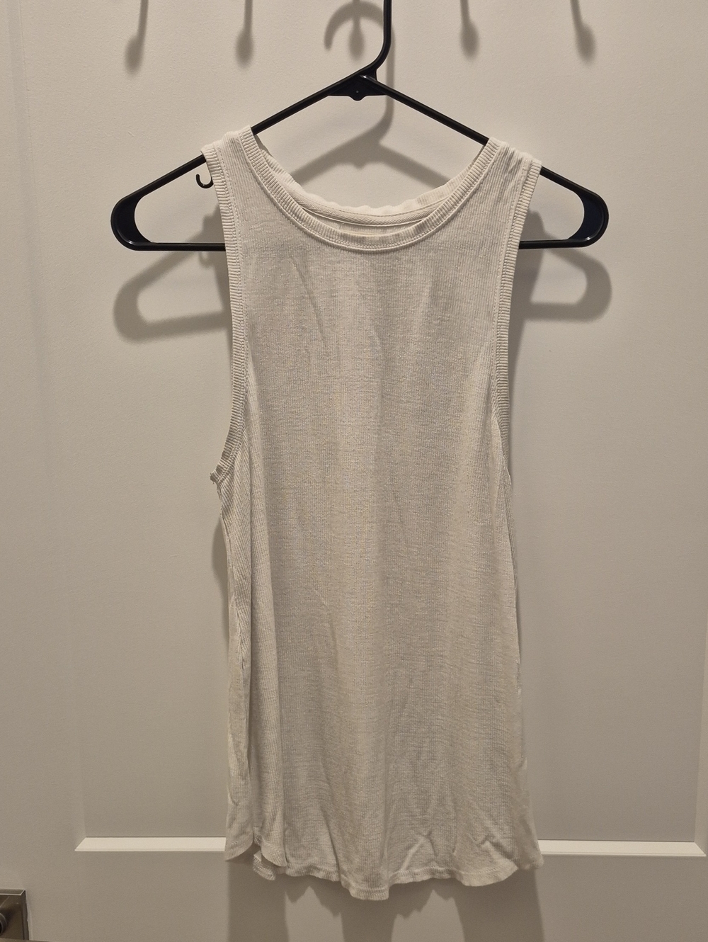 Thread & Supply Off-White Ribbed Tank Top
